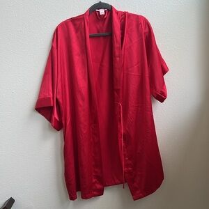 Victoria’s Secret Very Sexy Satin Kimono Robe Red